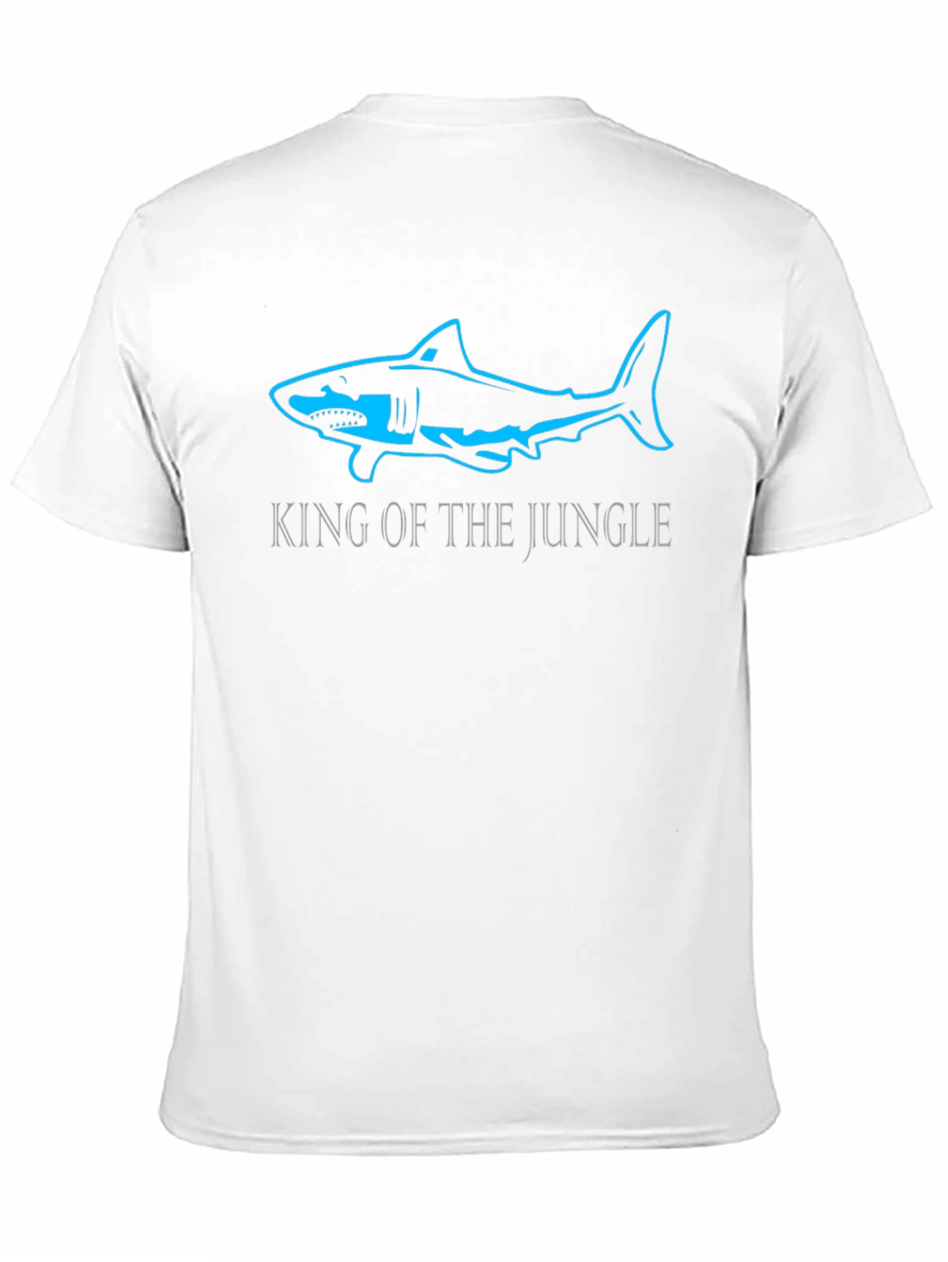 Camiseta Negra Tiburón Rey de la Jungla