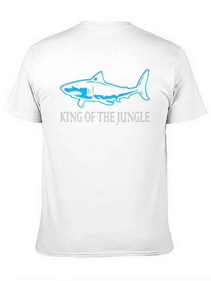 Camiseta Negra Tiburón Rey de la Jungla