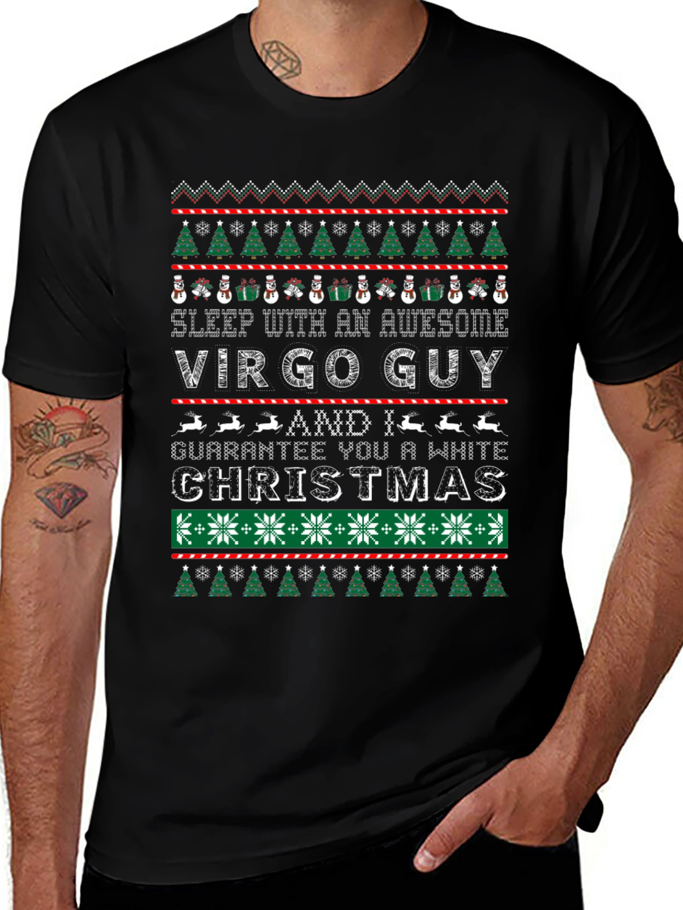 Camiseta Navideña Virgo Guy