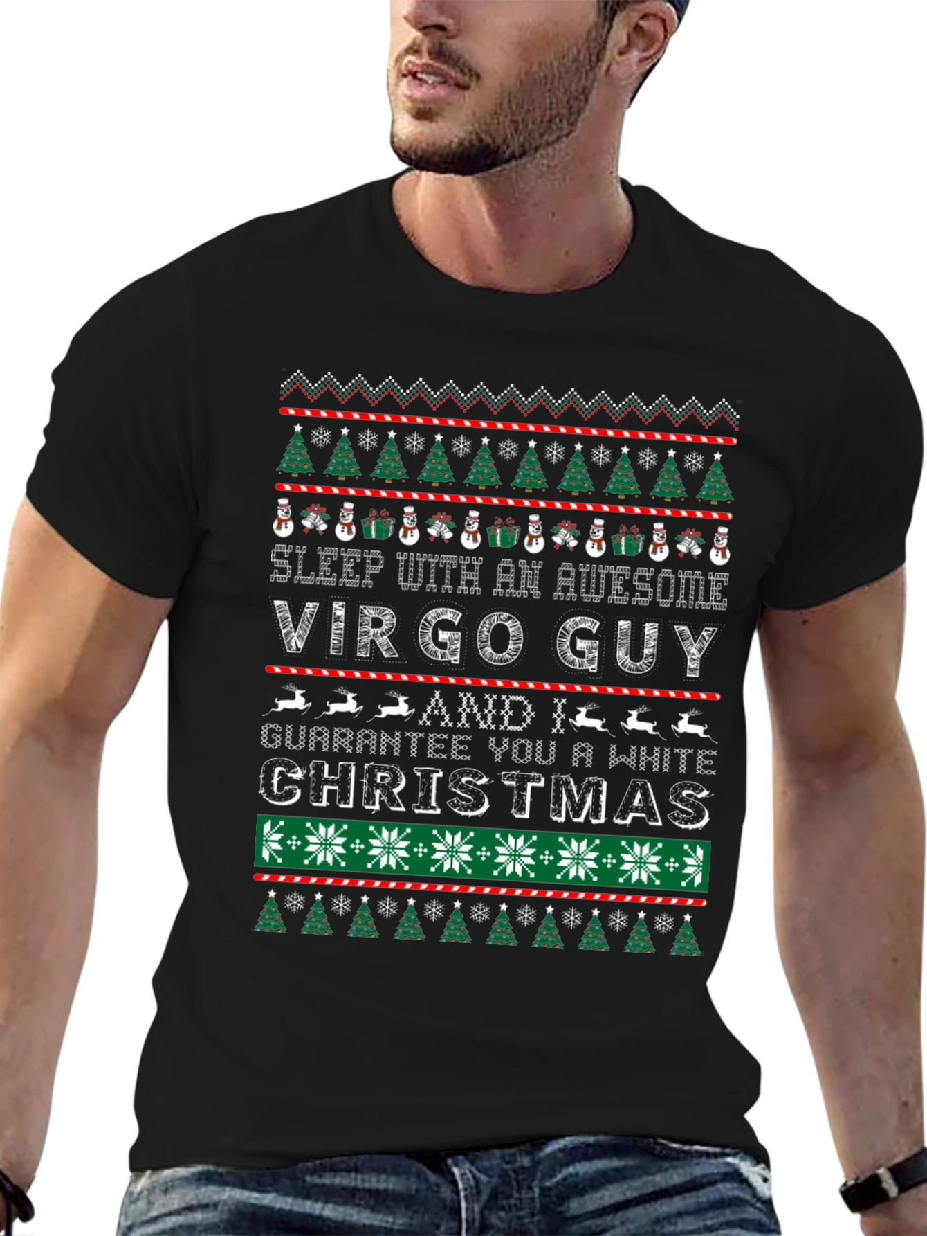 Camiseta Navideña Virgo Guy