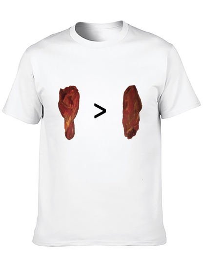 Camiseta Negra con Diseño Divertido de Pollo