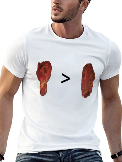 Camiseta Negra con Diseño Divertido de Pollo