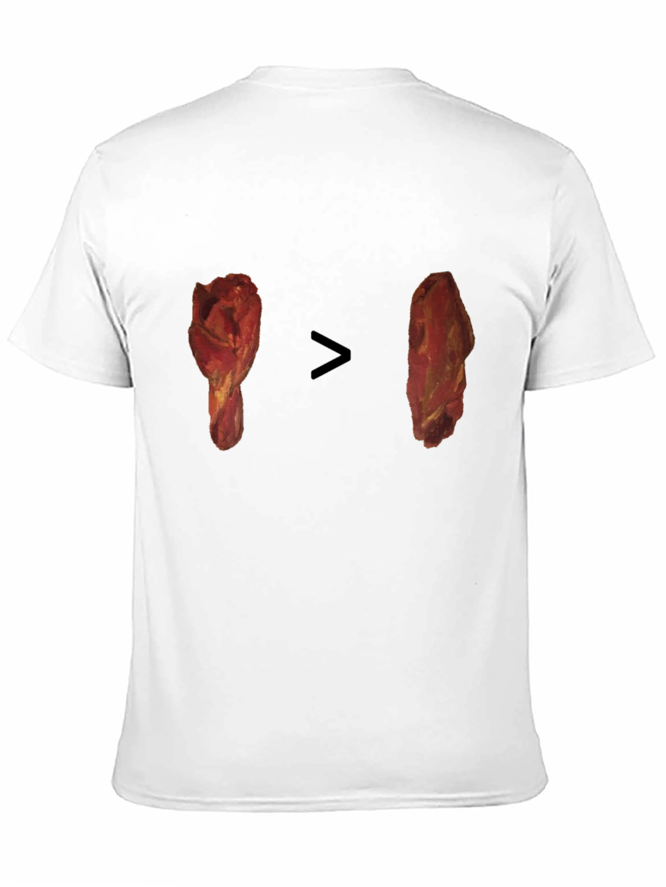 Camiseta Negra con Diseño Divertido de Pollo