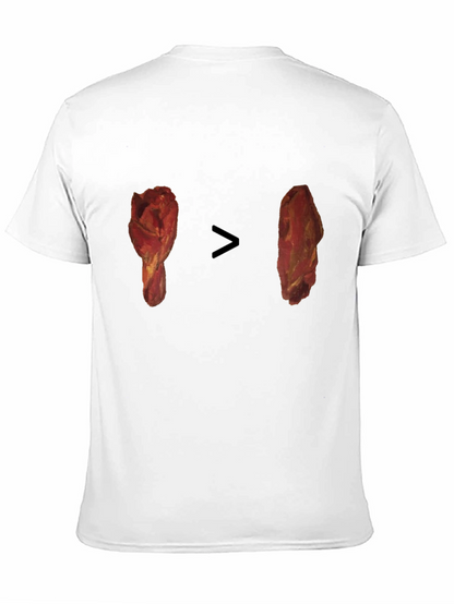 Camiseta Negra con Diseño Divertido de Pollo