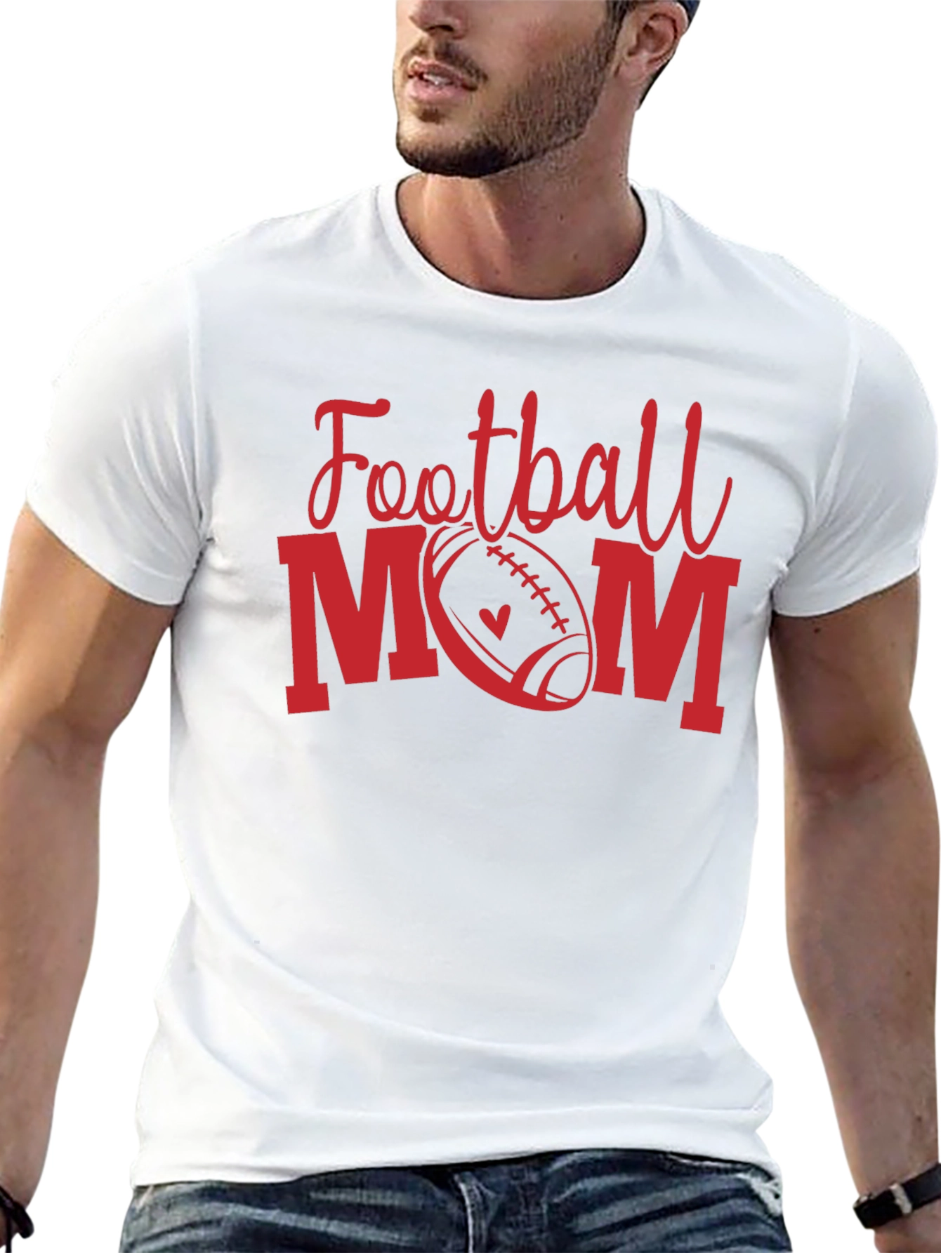 Camiseta Negra Football Mom