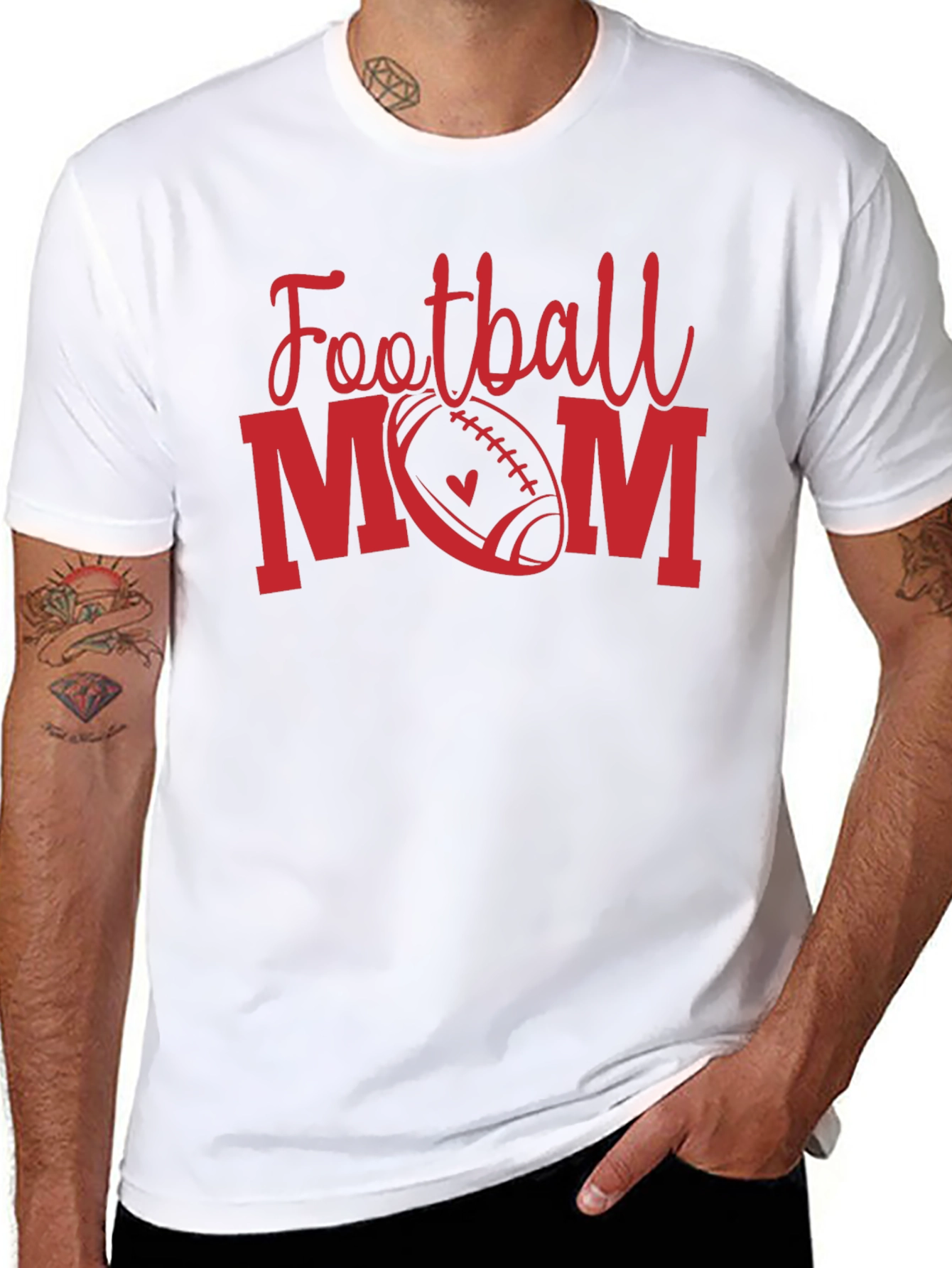 Camiseta Negra Football Mom