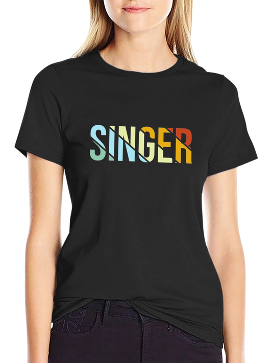 Camiseta Negra Vintage Singer
