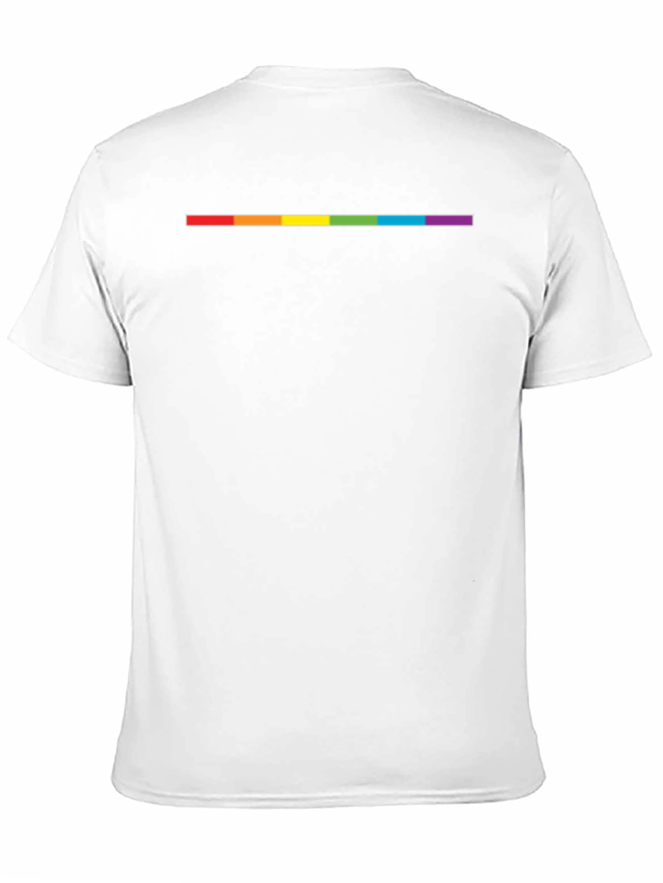 Camiseta Negra Línea Arcoíris Orgullo LGBT