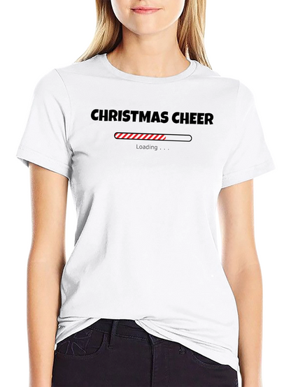 Camiseta Negra Christmas Cheer en Carga