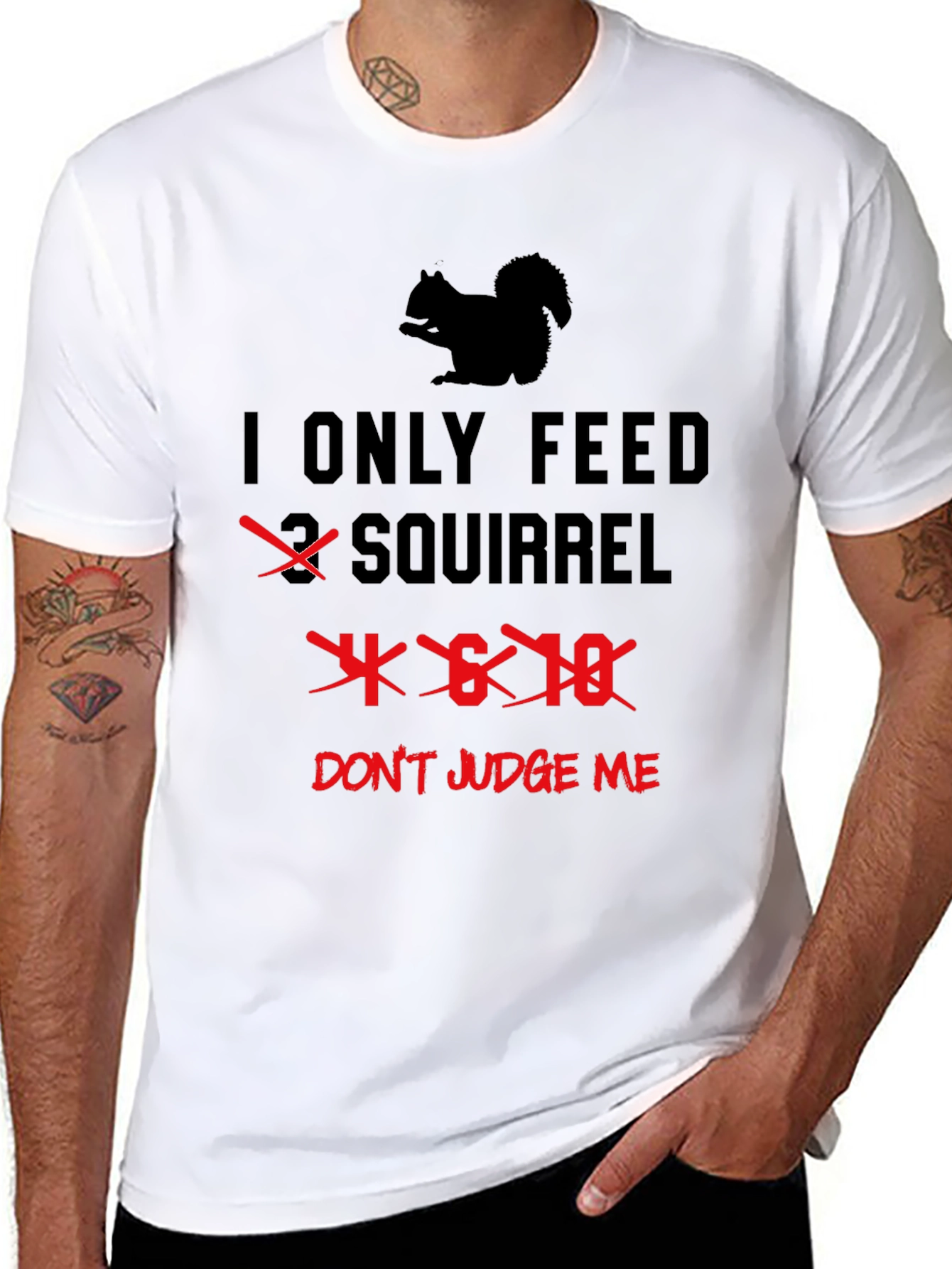 Camiseta Hombre: Amo a las Ardillas