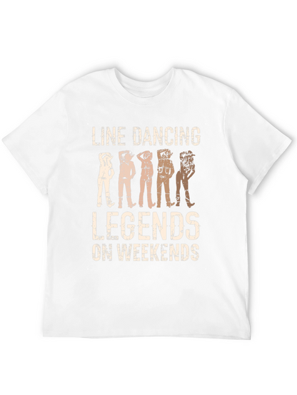 Camiseta Negra Line Dancing Legends on Weekends