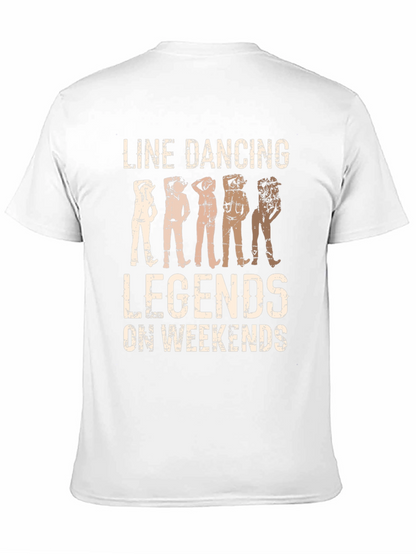 Camiseta Negra Line Dancing Legends on Weekends