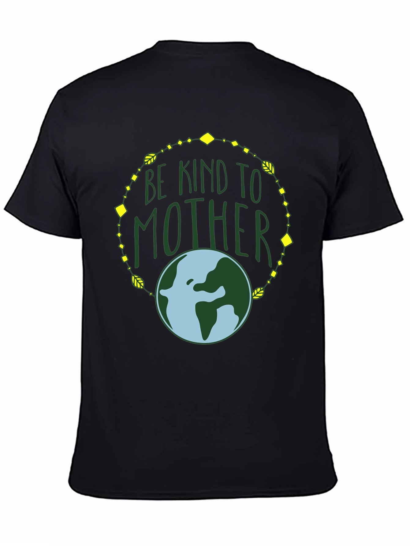 Camiseta Negra Madre Tierra: Sé Amable