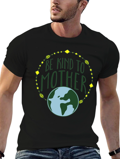 Camiseta Negra Madre Tierra: Sé Amable