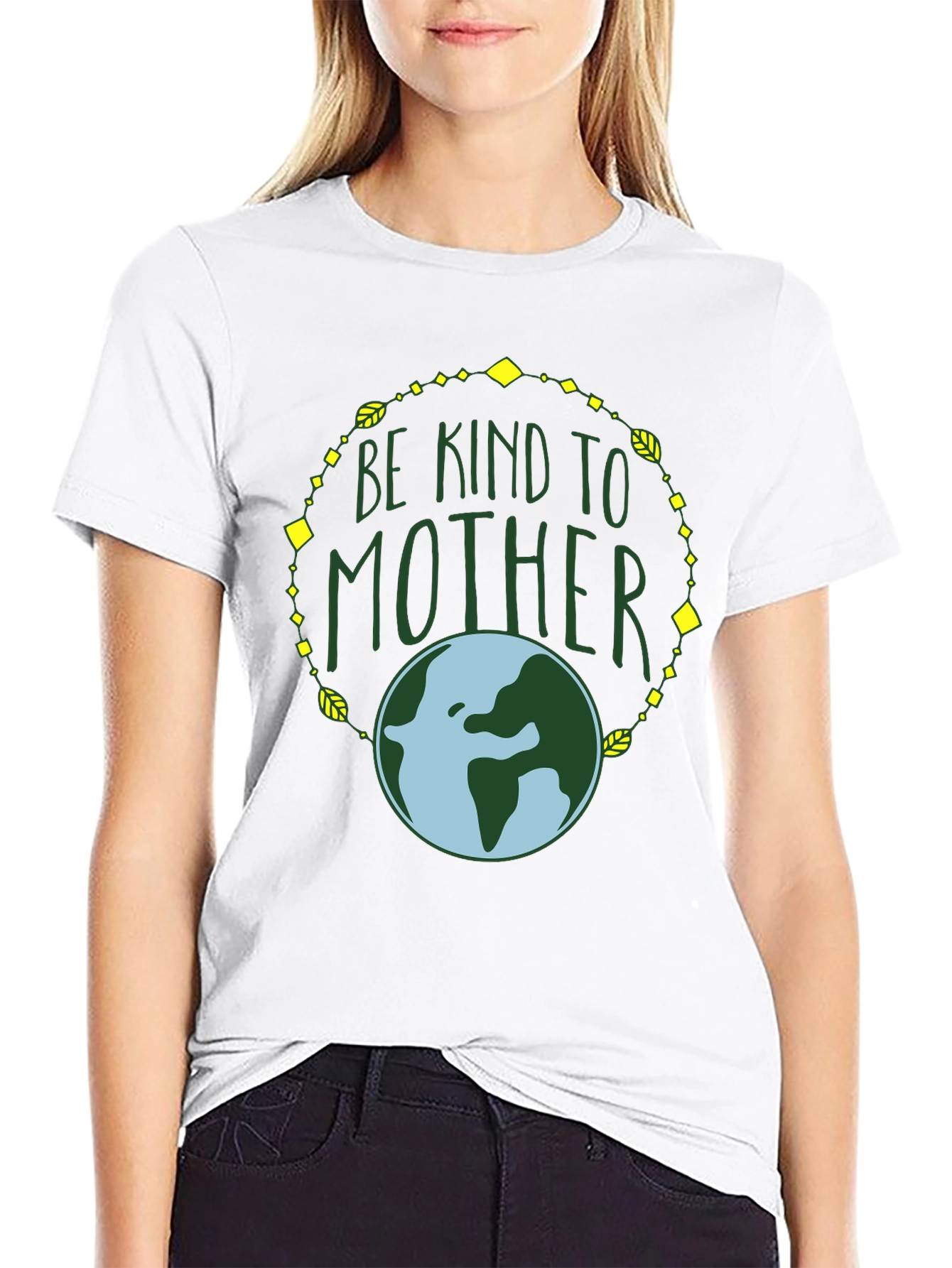 Camiseta Negra Madre Tierra: Sé Amable