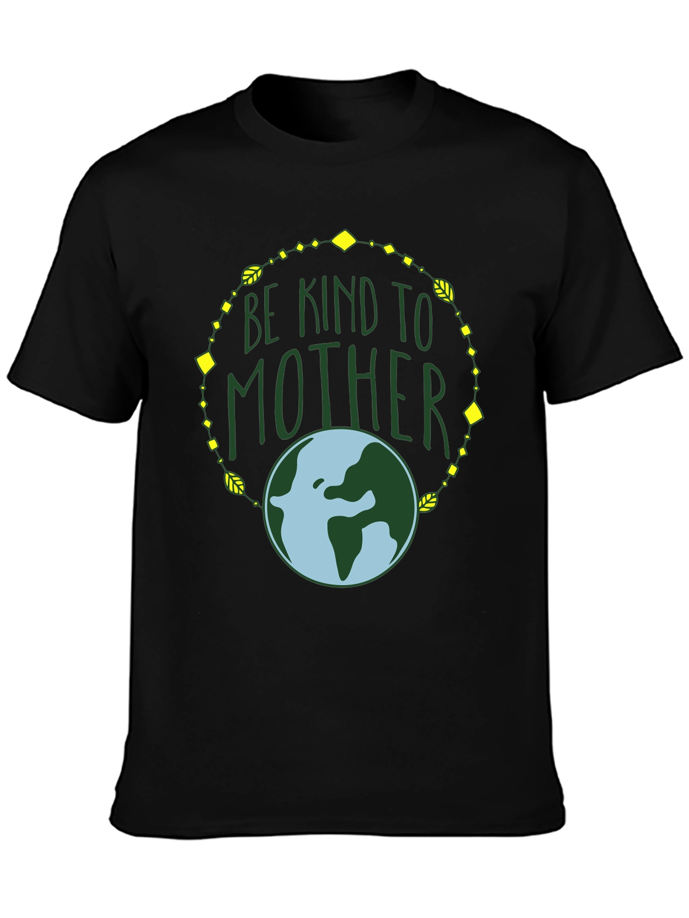 Camiseta Negra Madre Tierra: Sé Amable
