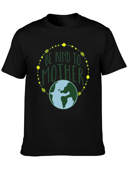 Camiseta Negra Madre Tierra: Sé Amable