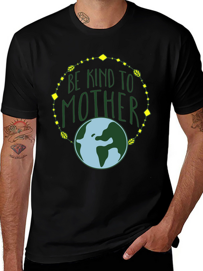Camiseta Negra Madre Tierra: Sé Amable