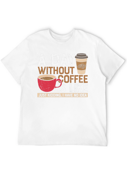 Camiseta Negra - Un Día Sin Café