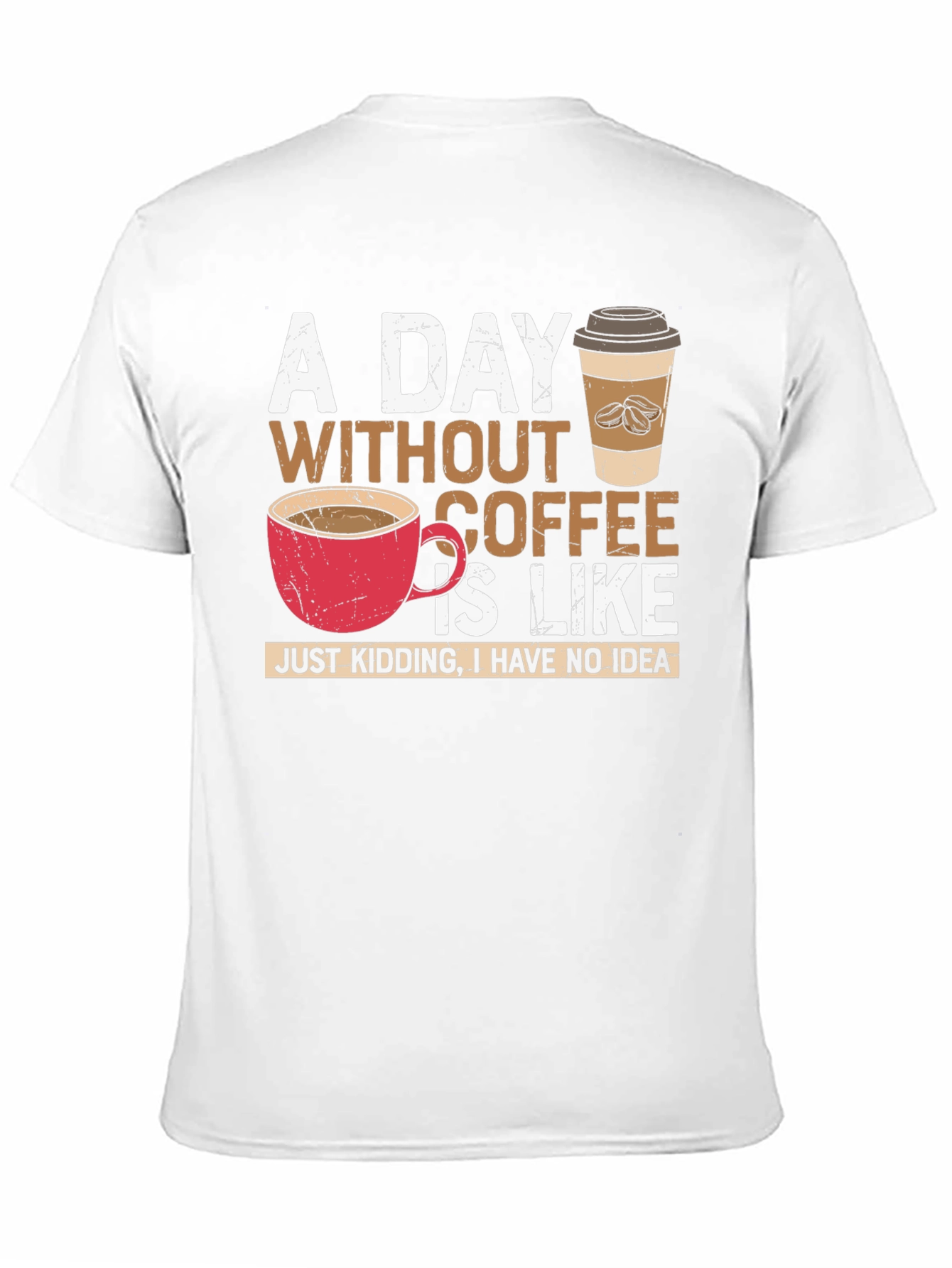 Camiseta Negra - Un Día Sin Café