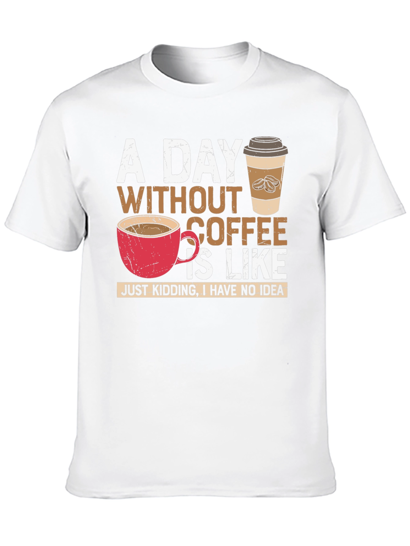 Camiseta Negra - Un Día Sin Café