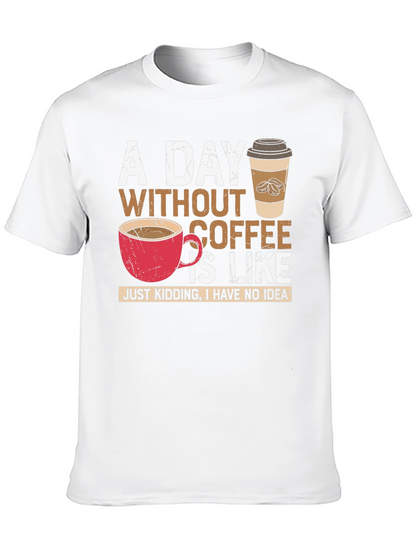 Camiseta Negra - Un Día Sin Café