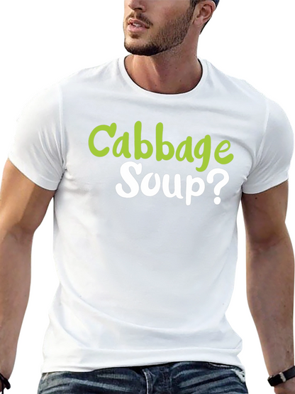 Camiseta Negra Cabbage Soup? - Diseño Divertido