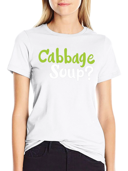 Camiseta Negra Cabbage Soup? - Diseño Divertido