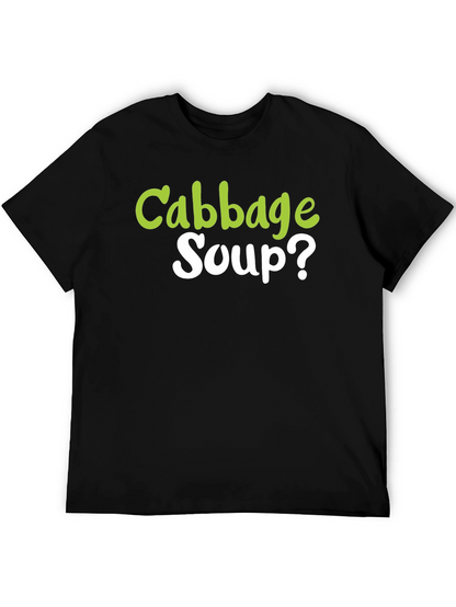 Camiseta Negra Cabbage Soup? - Diseño Divertido