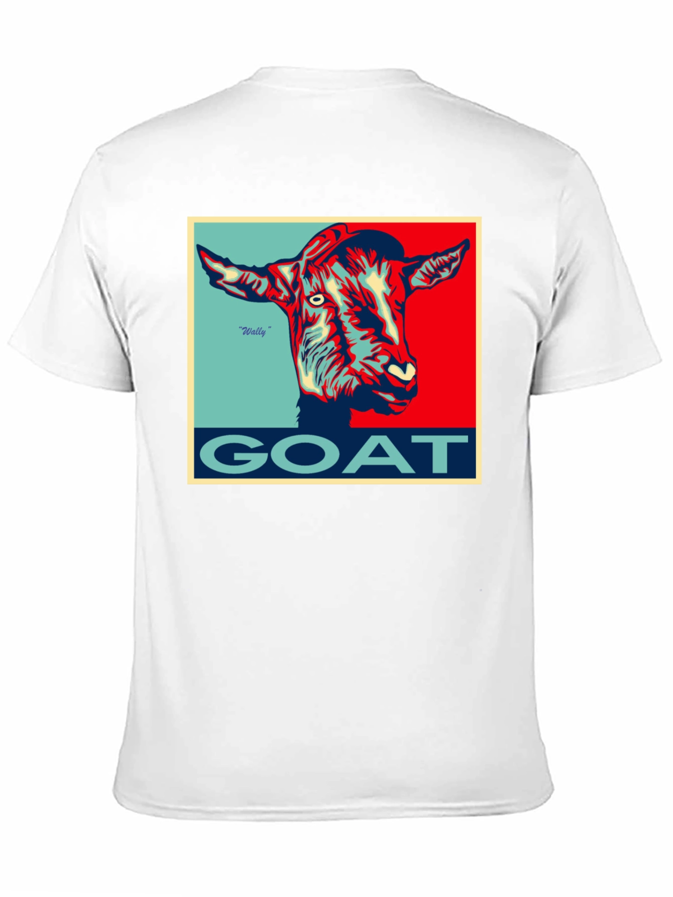 Camiseta Hombre GOAT Diseño Gráfico Único