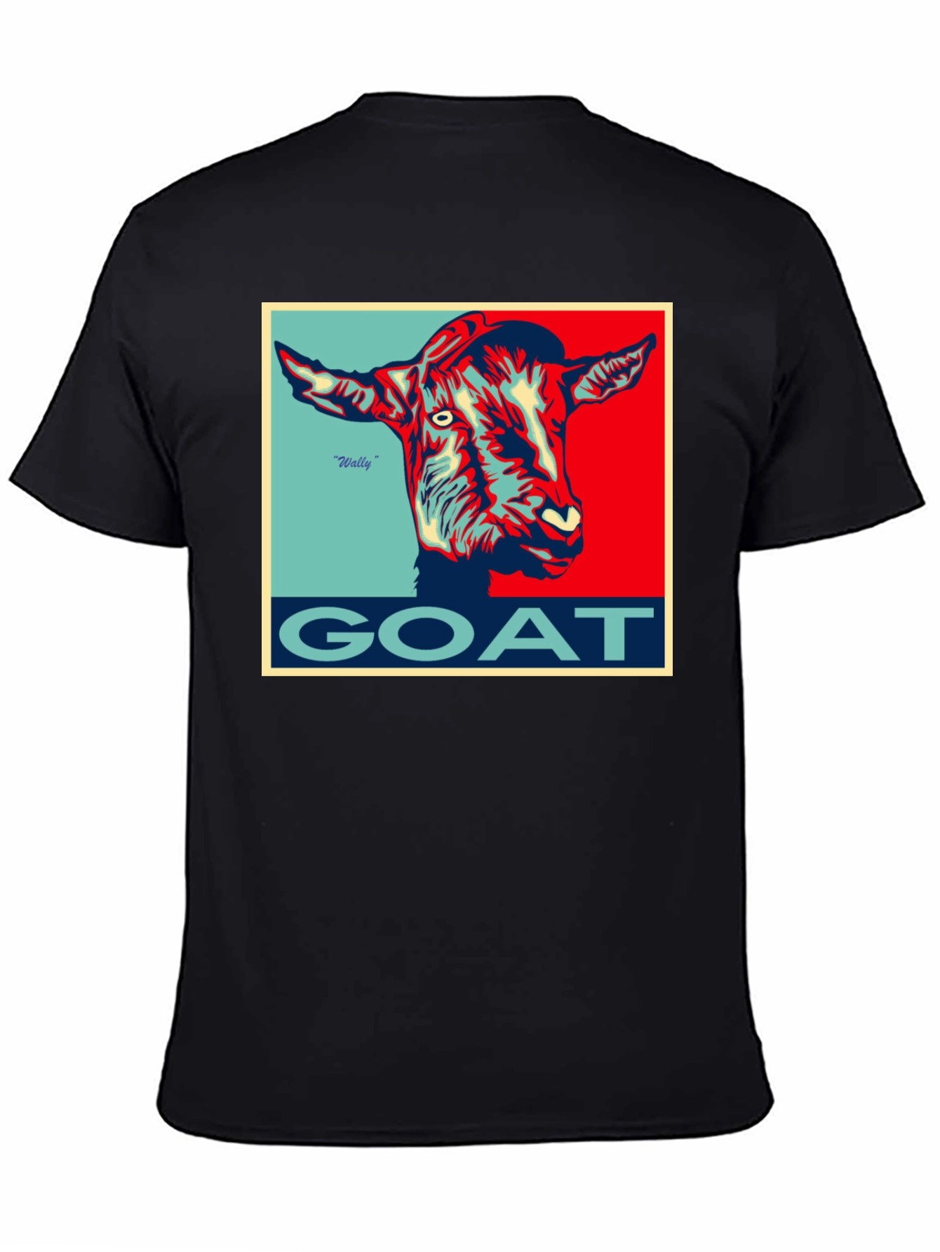 Camiseta Hombre GOAT Diseño Gráfico Único