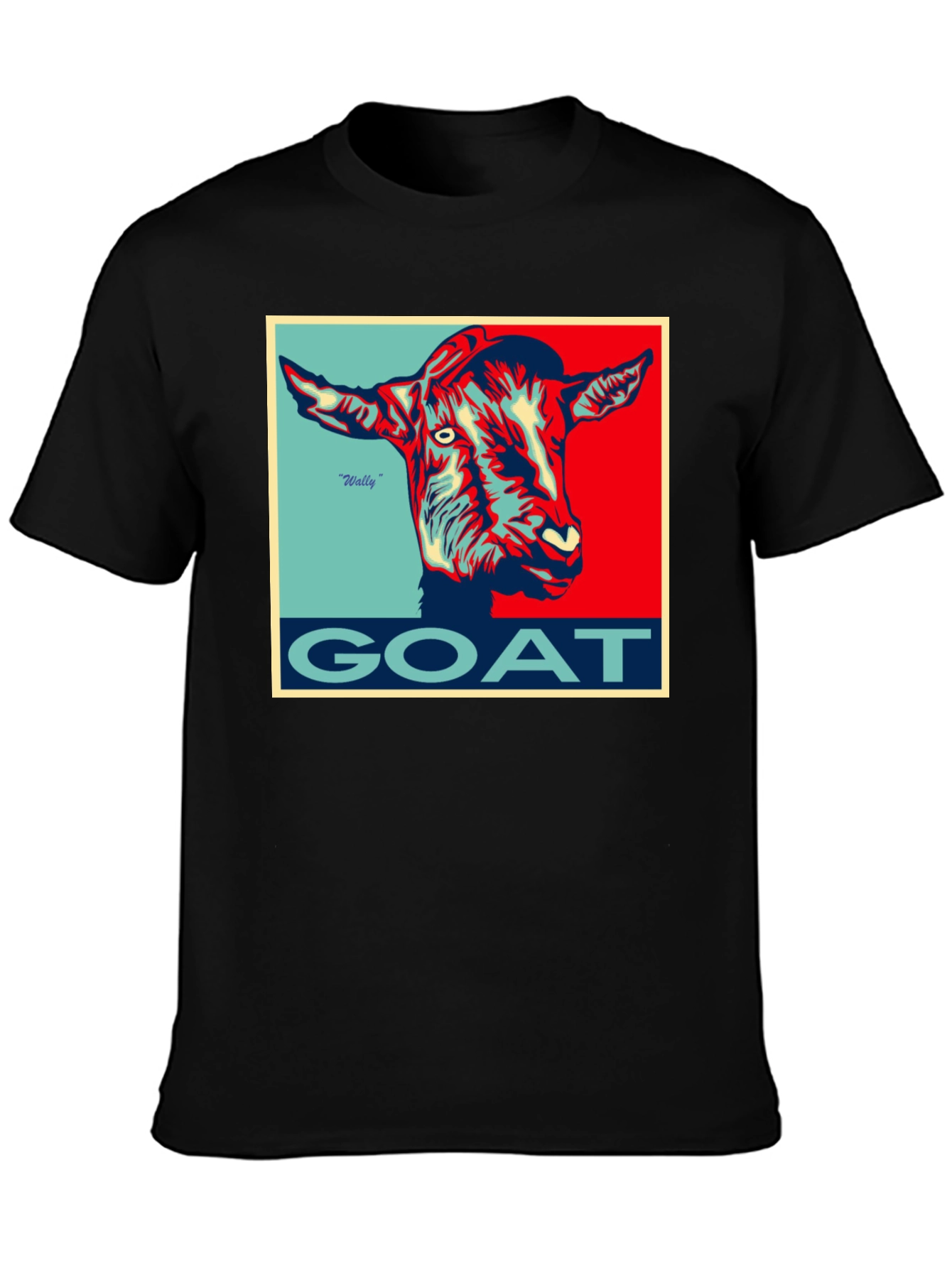 Camiseta Hombre GOAT Diseño Gráfico Único