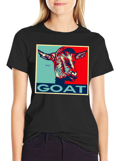Camiseta Hombre GOAT Diseño Gráfico Único