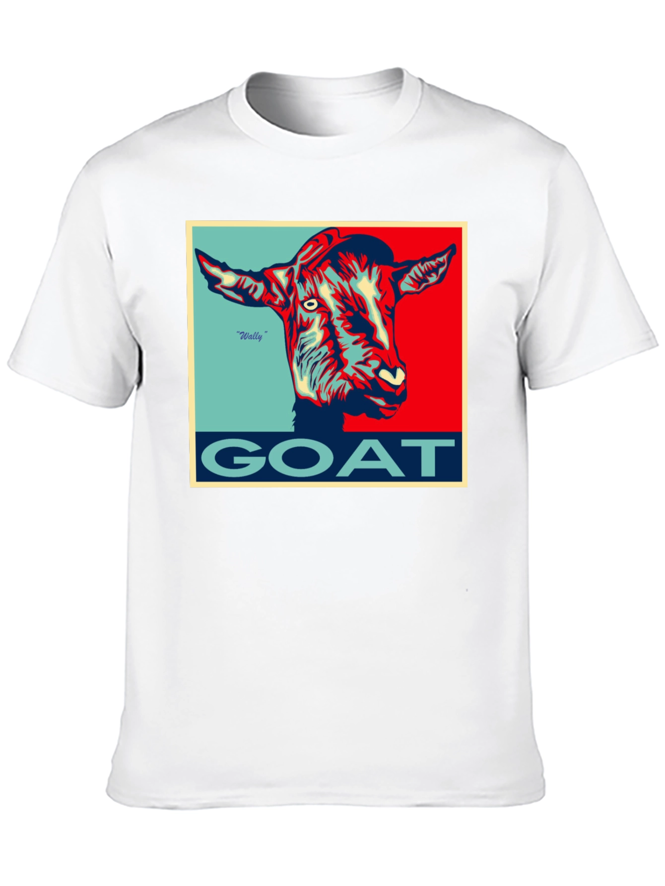 Camiseta Hombre GOAT Diseño Gráfico Único