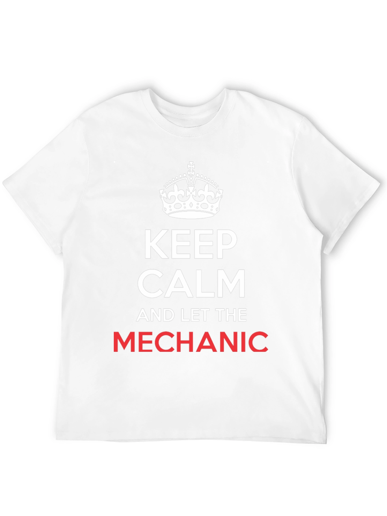 Camiseta Negra Keep Calm Mechanic