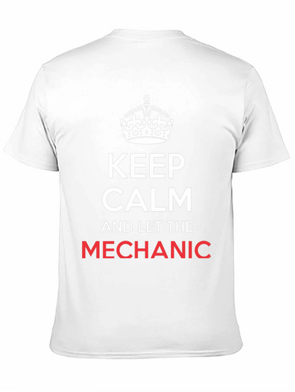 Camiseta Negra Keep Calm Mechanic
