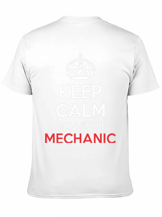 Camiseta Negra Keep Calm Mechanic