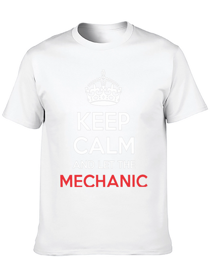 Camiseta Negra Keep Calm Mechanic