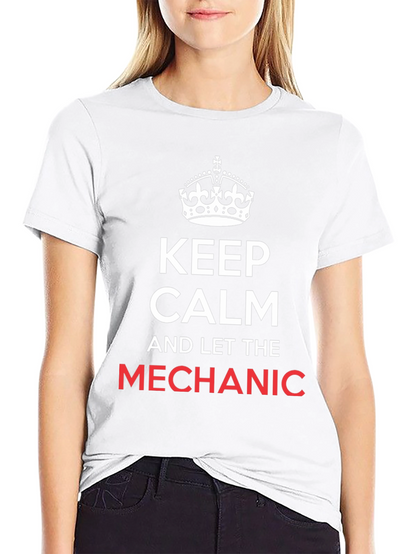 Camiseta Negra Keep Calm Mechanic