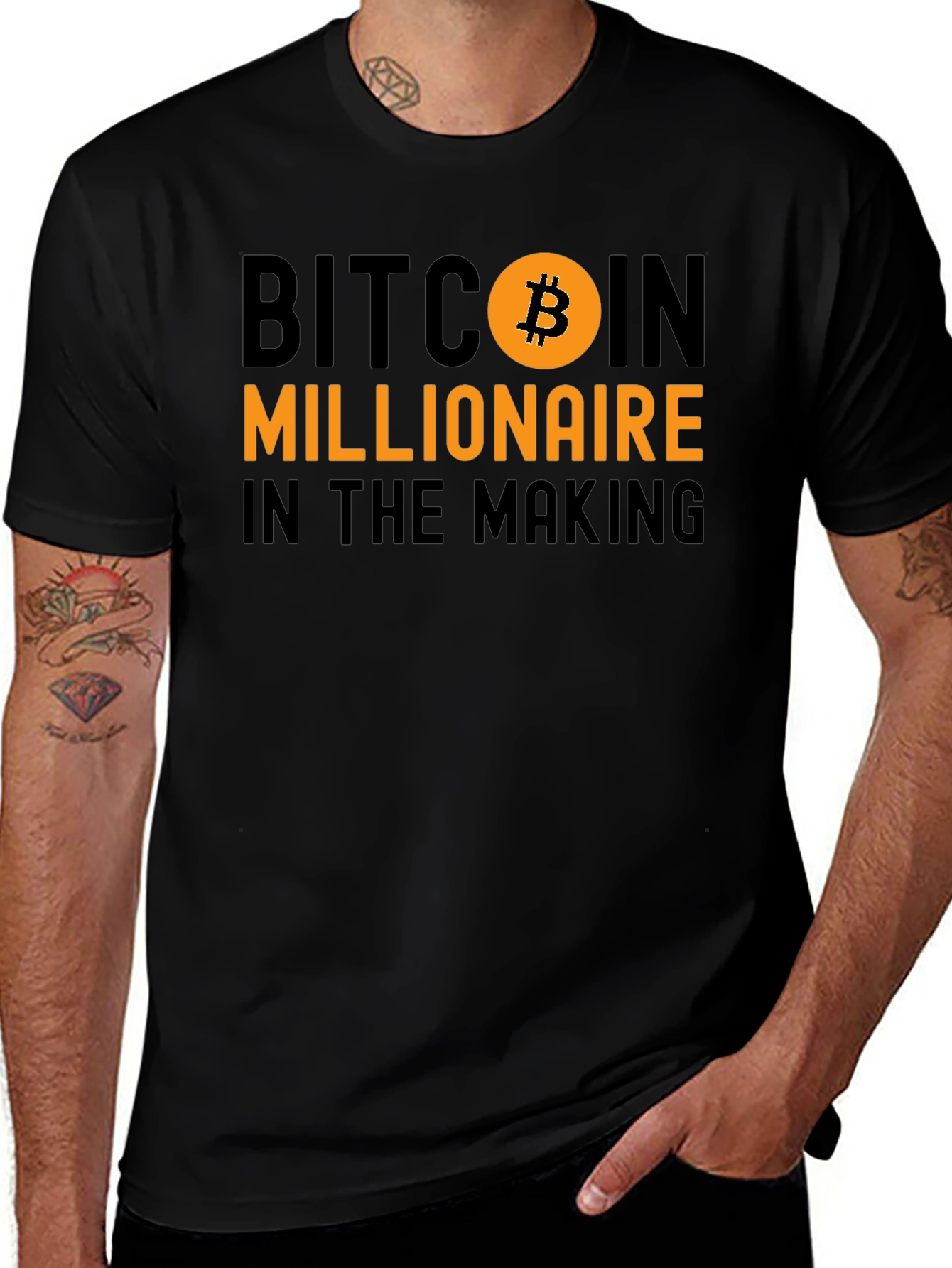 Camiseta Bitcoin Millionaire en Proceso - Algodón