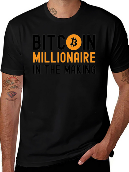 Camiseta Bitcoin Millionaire en Proceso - Algodón