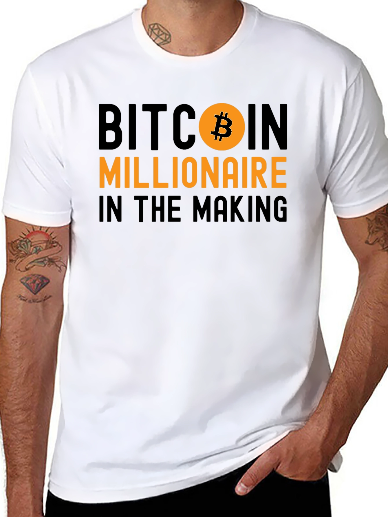 Camiseta Bitcoin Millionaire en Proceso - Algodón