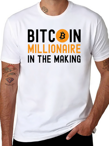 Camiseta Bitcoin Millionaire en Proceso - Algodón