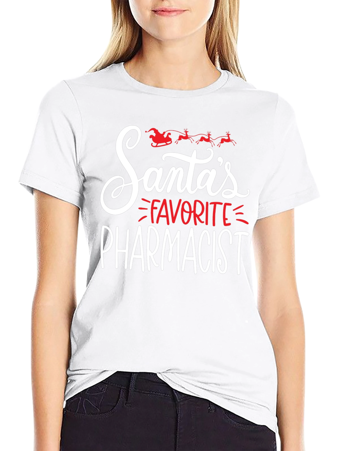 Camiseta Navideña Farmacéutico Favorito de Santa