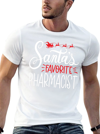 Camiseta Navideña Farmacéutico Favorito de Santa
