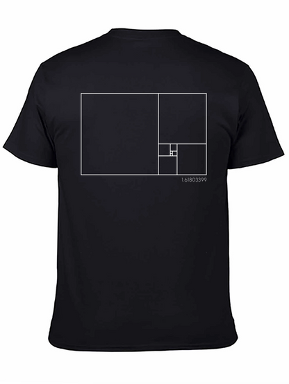 Camiseta Hombre Fibonacci - Proporción Áurea