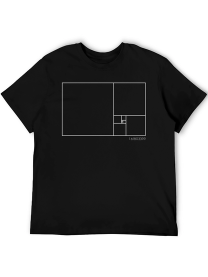 Camiseta Hombre Fibonacci - Proporción Áurea