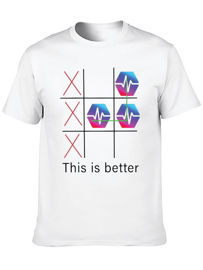 Camiseta Negra This is Better Tic-Tac-Toe Innovador