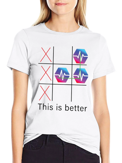 Camiseta Negra This is Better Tic-Tac-Toe Innovador