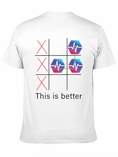 Camiseta Negra This is Better Tic-Tac-Toe Innovador